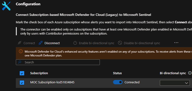 Defender Connector Screenshot